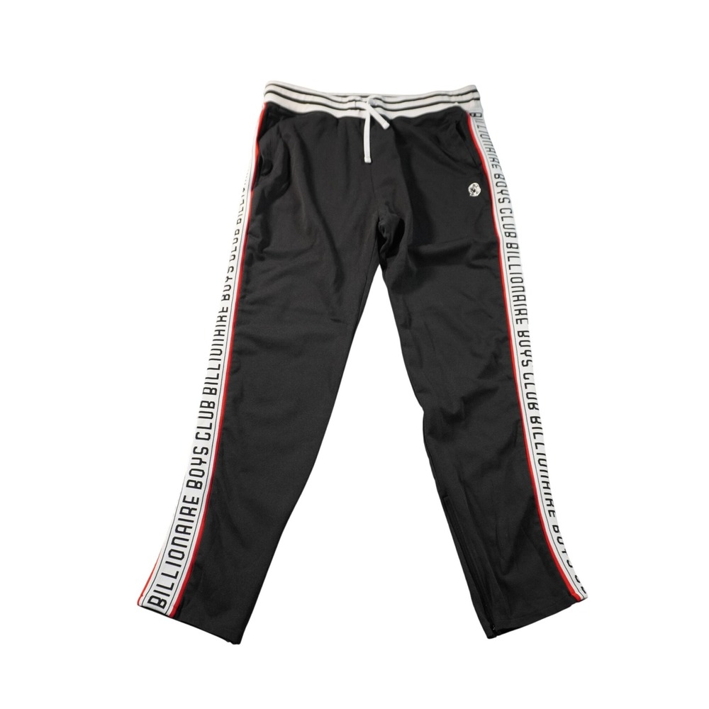 Billionaire Boys Club Track Pants Mens 3XL Black Side Stripe Astronaut Logo